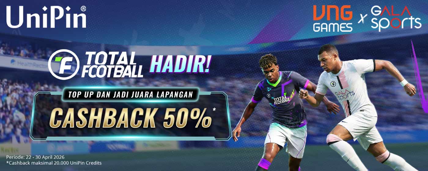 Total Football Kini Bisa Dibeli dengan UniPin Credits! Ayo Top Up Sekarang dan Jadi Juara Lapangan!